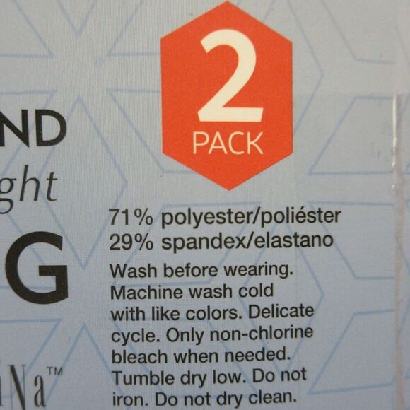 FELINA Leggings 2 Pair Pack Sz S Black Wide Waistband Yoga Workout Everyday NWT - Picture 5 of 14